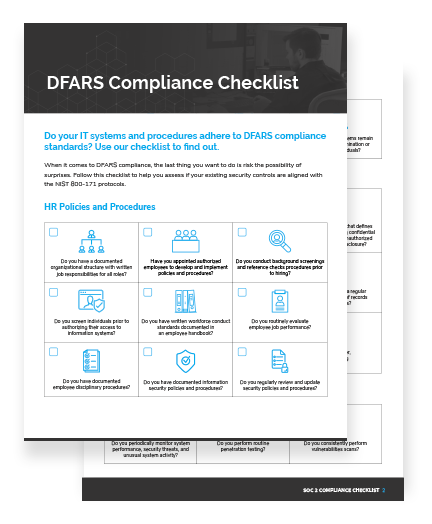 Dpar Checklist DFARS Compliance Checklist | Charles IT